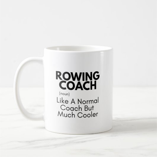 Ruderlehrer Funny Definition: Ruderlehrer-Geschenk Kaffeetasse (Links)