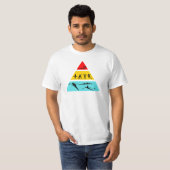 Ruderlustiges Geschenk, Ernährungspyramide T-Shirt (Vorne ganz)