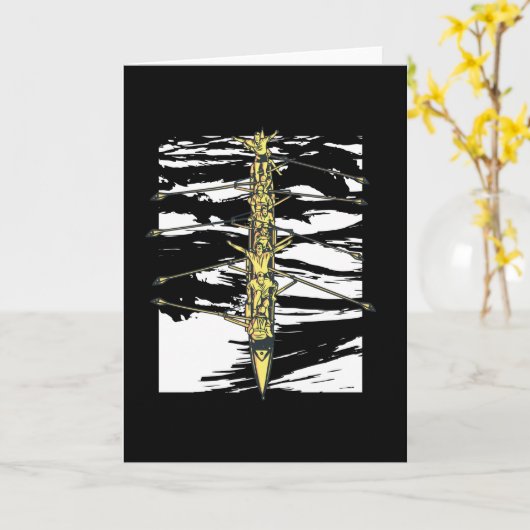 Rudermänner Karte (Gelbe Blume)
