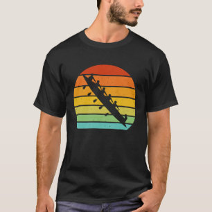 Rudermannschaft Fan Ruderer Vintage-Grafik Retro-S T-Shirt