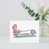 Rudermaschine Postkarte (Stehend Vorderseite)