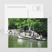 Rudern am See Postkarte (Vorne/Hinten)