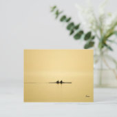 Rudern an der Dämmerung Postkarte (Stehend Vorderseite)