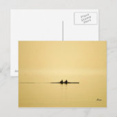 Rudern an der Dämmerung Postkarte (Vorne/Hinten)