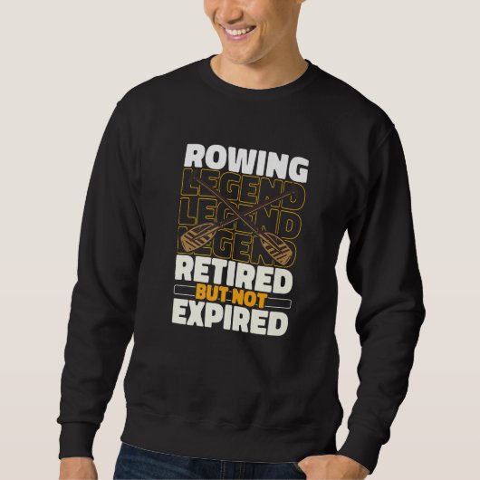 Rudern Ausgemustertes Boot  Rudern Ruderer Sweatshirt (Vorderseite)