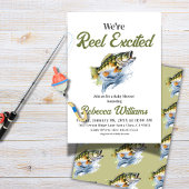 Rudern begeistert Big Fish Fisherman Baby Shower Einladung
