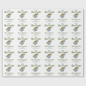 Rudern begeistert Big Fish Fisherman Baby Shower Geschenkpapier (Flach)