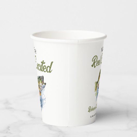 Rudern begeistert Big Fish Fisherman Baby Shower Pappbecher (Rechts)