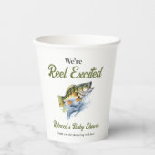 Rudern begeistert Big Fish Fisherman Baby Shower Pappbecher (Vorderseite)