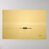 Rudern bei Dämmerung Poster (Vorne)