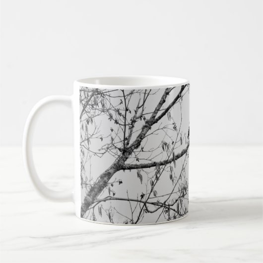 Rudern in einem Birkenbaum Kaffeetasse (Links)