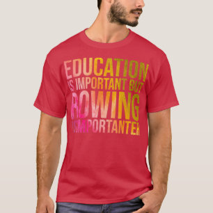 Rudern ist wichtig für die Aquarellfarben T-Shirt