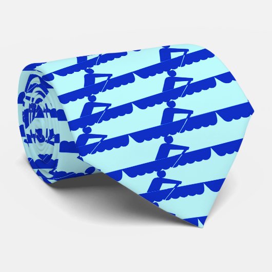 Rudern - LtBlueBkg Krawatte (Gerollt)