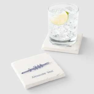Rudern Ruderer Crew Mannschaft Wassersport Steinuntersetzer