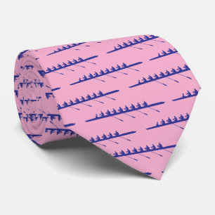 Rudern Ruderer DIY Farben 8 Crew-Team Pink Tiefbla Krawatte