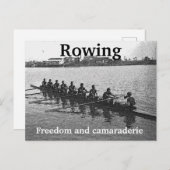 Rudern Sie ein Gefühl und Team! Postkarte (Vorne/Hinten)