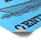 Rudern Sie Ihr Boot ab einem Cliff Funny Poster-Ze Poster (Ecke)