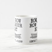 Rudern Sie Ihr Boot von einem Cliff Funny Mug oder Kaffeetasse (Mittel)