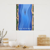 Rudern Sie - Reiseplakat Poster (Küche)