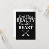 Rudern: Sieht aus wie eine Schönheitsreihe wie ein Karte (Vorderseite/Rückseite Beispiel)