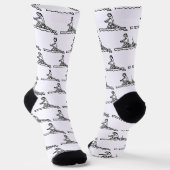 Rudernder Stickman Socken (Gewinkelt)