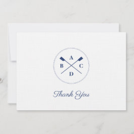 Ruderohren-Initialen Dankeskarte