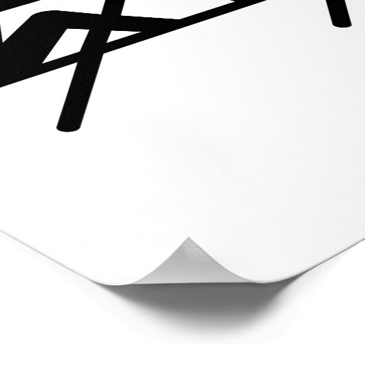 Ruderpaddel Poster (Ecke)