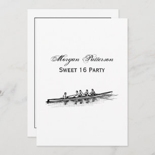 Ruderrowers Crew Team Wassersport Einladung