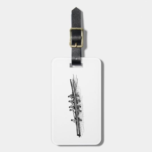 Ruderrowers Crew Team Wassersport Gepäckanhänger (Vorderseite vertikal)