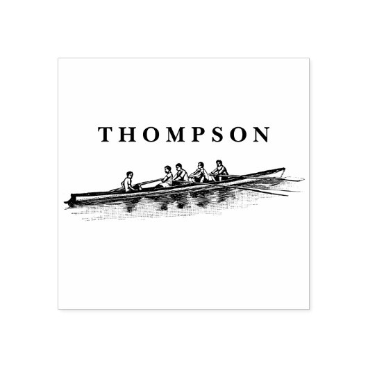 Ruderrowers Crew Team Wassersport Gummistempel (Prägung)