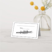 Ruderrowers Crew Team Wassersport Platzkarte (Rückseite)