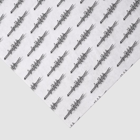 Ruderrowers Crew Team Wassersport Seidenpapier (Ausschnitt)