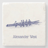 Ruderrowers Crew Team Wassersport Steinuntersetzer (Vorderseite)