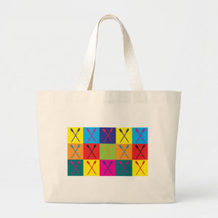 Rudersport-Pop-Kunst Jumbo Stoffbeutel