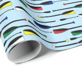 Rudersport-Ruder Geschenkpapier (Rolleneckpunkt)