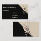 Rudertaube/ Turteltaube Karte zum Anpassen (Vorne/Hinten)