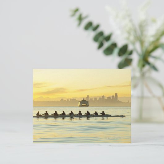 Ruderteam 2 postkarte (Stehend Vorderseite)