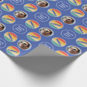 Ruderteam Crew Name Age Foto Sunset Geburtstag Geschenkpapier (Ecke)