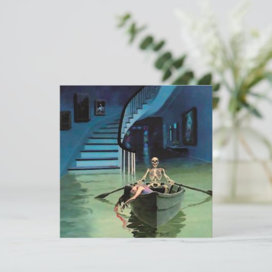 Rudertod ~ Einladungen (Stehend Vorderseite)