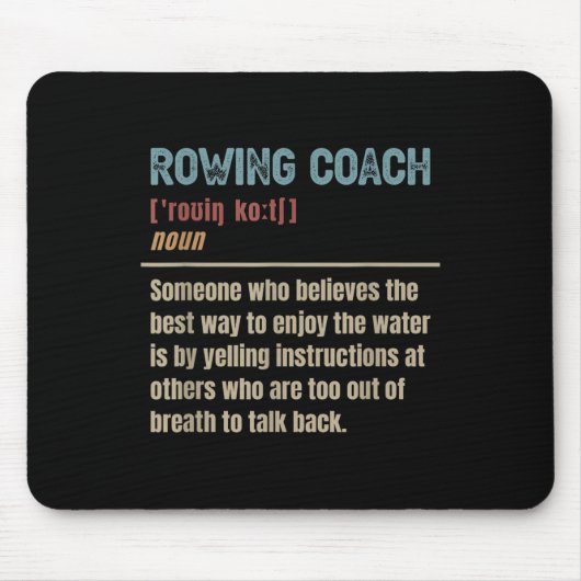 Rudertrainer-Definition Mousepad (Vorne)
