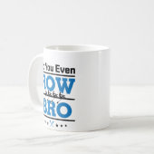 Ruderturm der Crew Sie sogar Row Bro Kaffeetasse (Vorderseite Links)