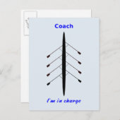 Ruderwagen, den ich leite postkarte (Vorne/Hinten)