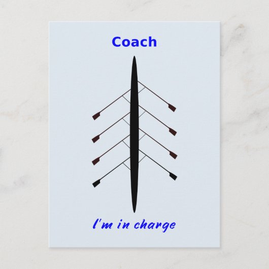 Ruderwagen, den ich leite postkarte (Vorderseite)