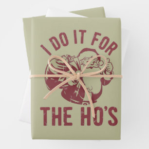 Rüdes Weihnachts-Santa-Gesicht Ich mache es für di Geschenkpapier Set