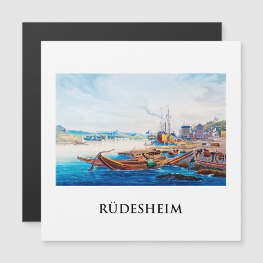 Rüdesheim, Deutschland 01B Magnetkarte (Vorne/Hinten)