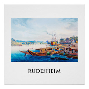 Rüdesheim, Deutschland 01B Poster