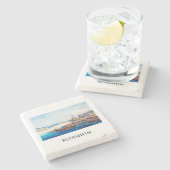 Rüdesheim, Deutschland 01B Steinuntersetzer (Seitenansicht)