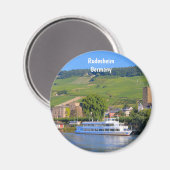 Rudesheim, Deutschland, Kreuzfahrtschiff Magnet (Vorderseite/Rückseite)