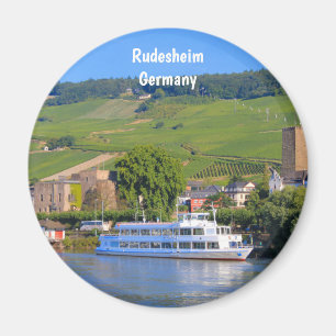 Rudesheim, Deutschland, Kreuzfahrtschiff Magnet