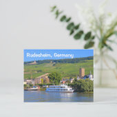 Rudesheim, Deutschland: Kreuzfahrtschiff Postkarte (Stehend Vorderseite)